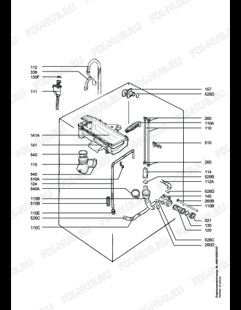 Взрыв-схема стиральной машины Aeg Electrolux LAV76809 - Схема узла Hydraulic System 272